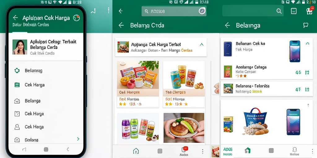 Tampilan antarmuka aplikasi Cek Harga ADS508 yang sederhana dan fungsional.