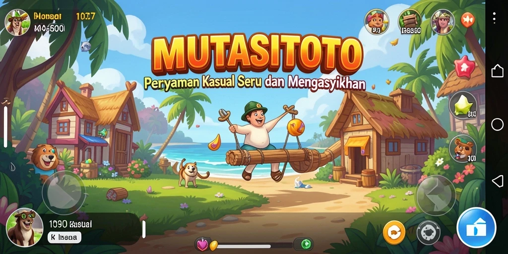 Tampilan antarmuka permainan MUTASITOTO yang menarik dan interaktif.