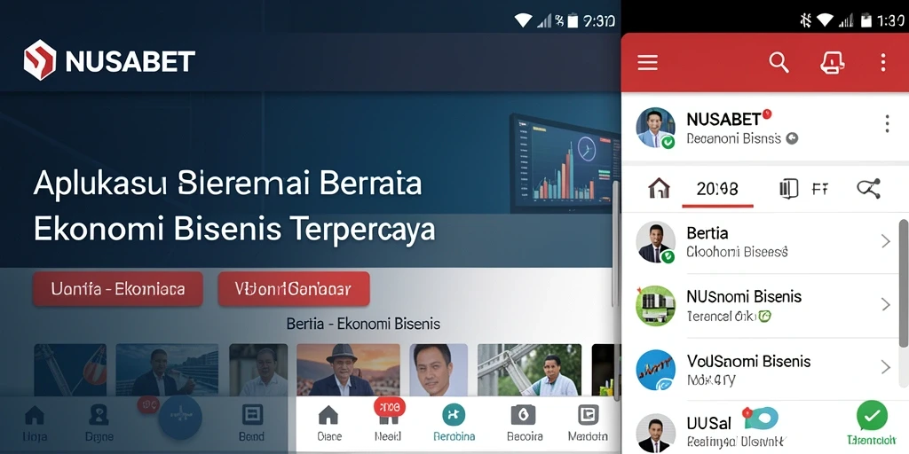Tampilan antarmuka NUSABET yang informatif dan sederhana.