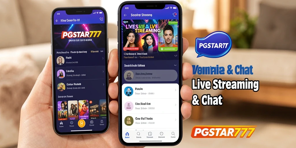 Tampilan antarmuka PGSTAR777 yang interaktif dan menarik saat Live Streaming.
